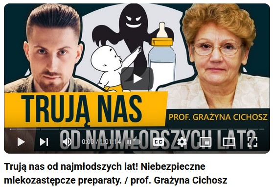 Film z prof. Grażyną Cichosz o preparatach mlekozastępczych